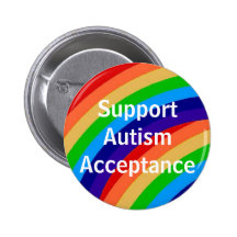 Support Autism Acceptance Pinback Button