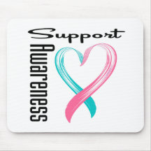 Support Awareness Heart Hereditary Breast Cancer Mouse Pad