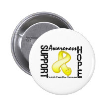 Support Awareness Hope Suicide Prevention Pinback Button