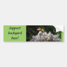 Support backyard bees! bumper sticker