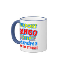Support Bingo Grandma Coffee Mugs
