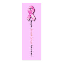 Support Breast Cancer Awareness bookmark Business Cards