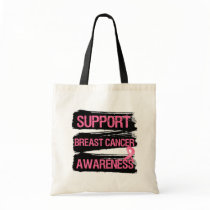 Support Breast Cancer Awareness Grunge Bag
