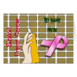 Support Breast Cancer Graffiti Card