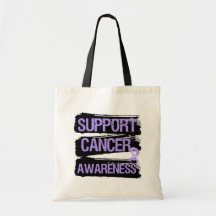 Support Cancer Awareness Grunge Bag
