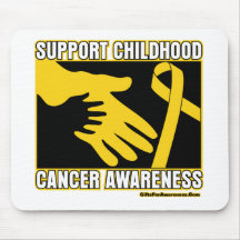 Support Childhood Cancer Awareness Abstract Hands Mouse Pads