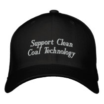 Support Clean Coal Technology Embroidered Baseball Cap