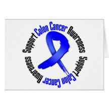 Support Colon Cancer Awareness Cards