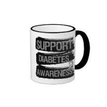 Support Diabetes Awareness Grunge Mug
