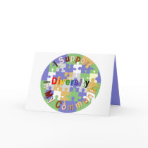 Support Diversity in My Community Greeting Card