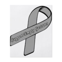 Support Empty Gestures Ribbon Full Colour Flyer