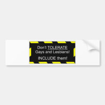 Support Gays and Lesbians Bumper Sticker