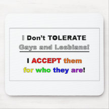 Support Gays and Lesbians Mousepads