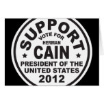 Support Herman Cain 2012 Cards