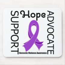 Support Hope Advocate Domestic Violence Mousepads