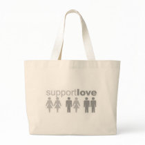 support-love canvas bag
