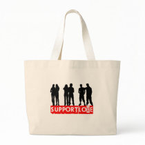 Support Love Canvas Bags