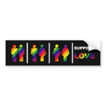 Support Love bumper stickers
