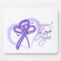 Support Love Hope - Hodgkin's Lymphoma Mousepads