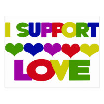 Support Love postcards