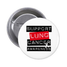 Support Lung Cancer Awareness Pinback Buttons