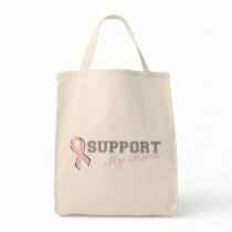 Support My Rack Pink Ribbon Bag