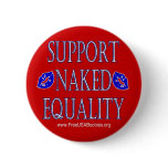 Support Naked Equality Kiss Button