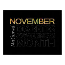 Support National Diabetes Awareness Month November posters