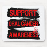 Support Oral Cancer Awareness Grunge Mouse Pads