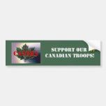 Support our CANADIAN Troops!-Maple Leaf Bumper Sticker