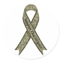 Support Our Snipers Camo Sticker