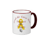Support Our Troops Air Force Mom (Yellow Ribbon) Coffee Mugs