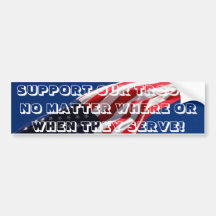 SUPPORT OUR TROOPS BUMPER STICKERS
