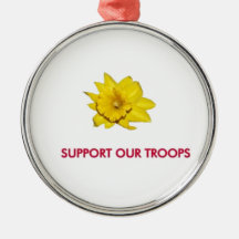 SUPPORT OUR TROOPS CHRISTMAS ORNAMENT