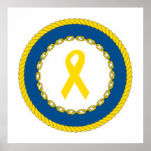Support Our Troops Ribbon Print