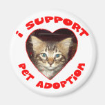 Support Pet Adoption Refrigerator Magnets