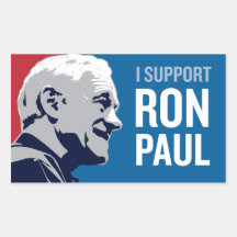Support Ron Paul Rectangle Stickers