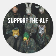 Support the ALF Round Stickers