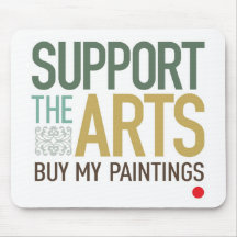 Support the Arts Paintings Mouse Mat