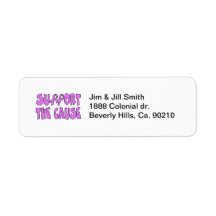 Support The Breast Cancer Cause Labels