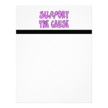 Support The Breast Cancer Cause Letterhead