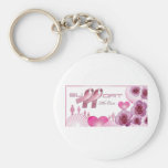 Support The cure, Breast Cancer Awareness Keychains