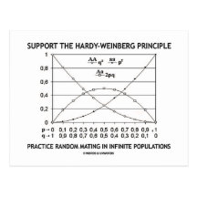 Support The Hardy-Weinberg Principle Practice Post Cards