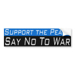 Support the Peace bumper stickers