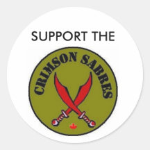 support the sabres sticker