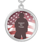 Support the Troops Patriotic Military Necklaces
