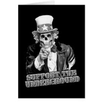 Support the Underground music scene guys or girls Greeting Cards