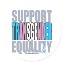 Support Transgender Equality Round Stickers