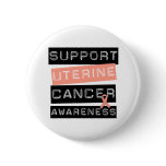 Support Uterine Cancer Awareness buttons