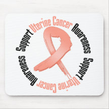 Support Uterine Cancer  Awareness Mousepad